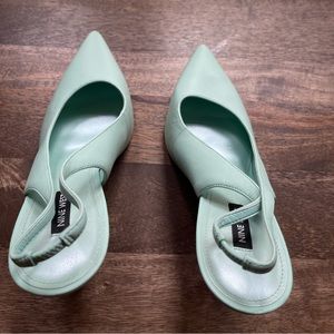 Nine West High Heel Teal colored shoes